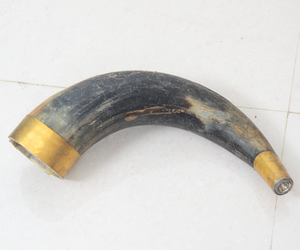 100% Natural Buffalo Decorative Horn Brass Rim Houseware And Hotels Room Wall Decorative Piece Horn <b>Decoration</b> Pieces - Product Image 1