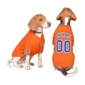 Camiseta de Béisbol Personalizada para Perros, sin Mangas, con Nombre y Número Impresos, Transpirable, Ecológica, de Secado Rápido, en Malla de Poliéster - Product Image 4