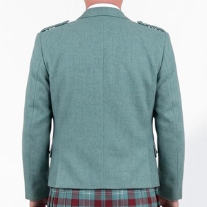 Scottish <b>Men's</b> Lovat <b>Green</b> Argyle Kilt Jacket <b>Waistcoat</b> Serge Wool Customized Logo All Sizes Excellent Quality Customized - Product Image 2