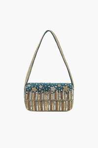 Personalized Embroidered Clutch Purse Rectangular <b>bag</b> Shape <b>Flower</b> Pattern Cotton Textile Wedding <b>Gift</b> - Product Image 2
