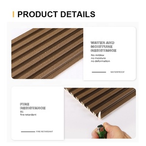 <span class=keywords><strong>Precio</strong></span> de fábrica Sonda Varita Paneele Interior Wpc Geriffelte Varita Panel Dekoration Mit <span class=keywords><strong>Fabrik</strong></span> Preis - Product Image 3