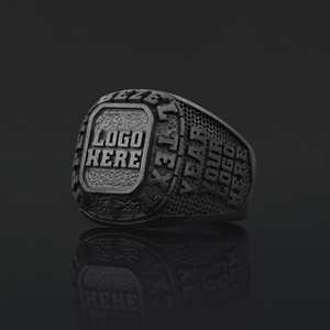 Bague d'université BOJ MCollege 016 personnalisée en argent avec diamant, bague de diplôme unisexe, certifiée GIA, micro-prix bas - Product Image 2