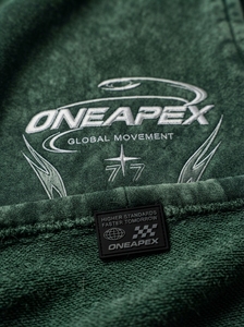 Conjunto de Sudadera con Capucha y Pantalones Jogger Oversize para Hombre, Verde con Lavado Ácido, de Algodón Pesado, Estilo Urbano, Ropa Deportiva a Juego, Prendas Personalizadas - Product Image 5