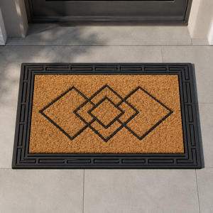 Durable Jute Door Mat Jacquard Loop Pile <b>Rubber</b> Backed Anti Slip Stain Resistant <b>Floor</b> Mat Bulk Supply - Product Image 4