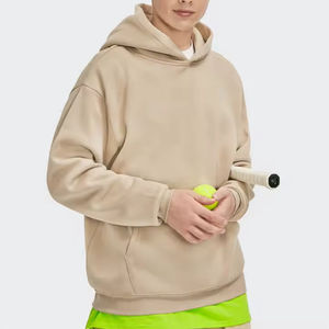 Sudadera con capucha personalizada para hombre, estilo oversize con hombros caídos, talla grande, tipo pullover, de tejido grueso, para invierno. - Product Image 4