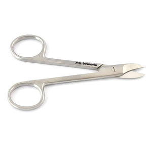 4 Inches Straight Dental Crown <b>Collar</b> Cutting Scissors Stainless Steel for Thin <b>Metal</b> Plastic Rubber Sheet - Product Image 4
