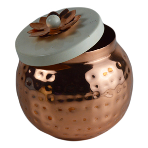 Boîte de rangement en métal colorée pour bonbons, fruits secs, café, avec bacs en bois inclus, idéale pour la cuisine - Product Image 6