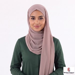Custom Chiffon <b>Scarf</b> Silk Feel Head Wrap Shawl OEM ODM Customized Manufacturing Service Provider India - Product Image 1