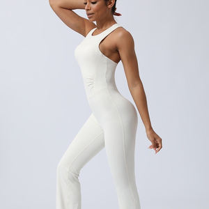 Mono Deportivo de Dos Piezas sin Mangas de Alta Calidad para Mujer, Ajustado, hasta la Rodilla, Ecológico, de Secado Rápido, para Correr, Gimnasio y Yoga - Product Image 2