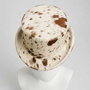 Sombrero de Cuero con Estampado de Vaca, Unisex, para Adultos, Formal, para Fiestas, al Aire Libre, Estilo para las Cuatro Estaciones - Product Image 5