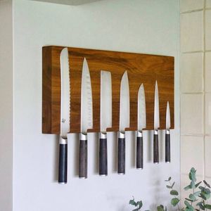 Handmade Wooden Magnetic <b>Knife</b> Holder for Wall – Smooth Finish Kitchen <b>Knife</b> Rack - Product Image 4