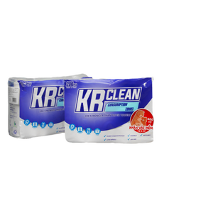 Krclean Lingettes jetables rondes en tissu non tissé 15x15cm, 400 lingettes, hygiéniques, biodégradables, pour le nettoyage des mains, style uni, pour maman - Product Image 1