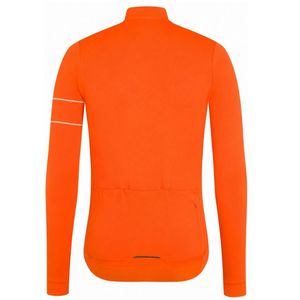 Maillot de cyclisme à manches longues orange pour hommes et femmes, respirant, léger, pour le VTT, le cyclisme sur route, vêtements d'entraînement - Product Image 2