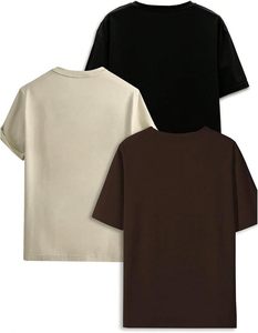 Camiseta estampada para hombre, camiseta gráfica a la moda, mezcla de algodón suave, manga corta, conjunto informal cómodo, ropa de calle moderna - Product Image 2