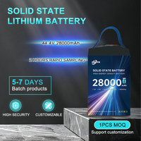 Batterie semi-solide au silicium-carbone LiNiMnCoO2 haute performance 12S 28000 mAh 340 Wh/kg 10C pour drones UAV de grande taille et longue autonomie