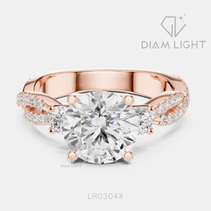 Bague de mariage en or blanc 14 carats avec diamant de laboratoire de 2,00 carats, taille ronde, certifiée IGI, bijoux fins, cadeau pour fiançailles, mariage, anniversaire - Product Image 5