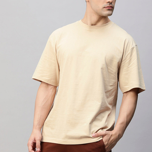 T-shirt ample et oversize pour homme, en coton, de haute qualité, avec logo personnalisé imprimé, style baggy, pour homme. - Product Image 3