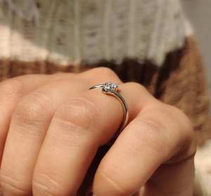 Anillo de Compromiso de Diamante Moissanite Premium para Mujer, Plata 925, 0.25 CT, Corte Pera, Sin Níquel, Anillo de Boda Clásico para Propuesta de Matrimonio - Product Image 6