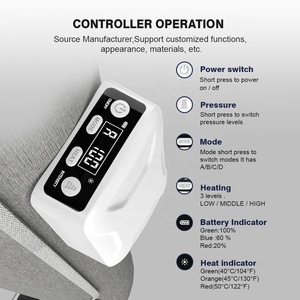 Precio de fábrica Compresión de aire Masajeador de piernas Presión Masajeador de pantorrillas Fisioterapia Masajeador de aire de piernas inalámbrico - Product Image 3