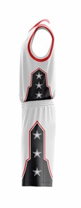 Conjuntos de camiseta y pantalones cortos de baloncesto de diseño personalizado profesional, alta calidad, MOQ bajo, logotipo personalizado, uniforme de baloncesto hecho a medida - Product Image 6
