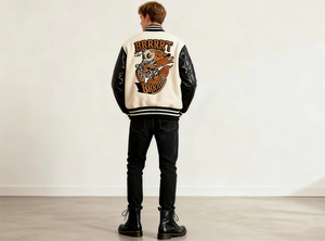 Custom Made 100% Cowhide Genuine <b>Leather</b> Men's Avirex <b>Jackets</b> for <b>Winter</b> OEM Manufacturer Embroidery Street Wear - Product Image 2