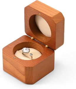ewelry Engagement <b>Proposal</b> <b>Ring</b> <b>Box</b> Solid Wood Single Octagonal <b>Ring</b> <b>Box</b> for <b>Proposal</b>, Wedding - Product Image 1