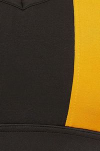 Sujetador deportivo Colorblock para mujer, negro y amarillo, sin costuras, acolchado, para entrenamiento, gimnasio, ropa deportiva - Product Image 5