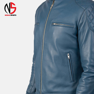 Chaqueta de Cuero para Motociclista, Hombre, de Alta Calidad, Color Sólido, Estilo Casual, con Logotipo Frontal, Impermeable, Transpirable y Resistente al Viento, para Invierno - Product Image 5