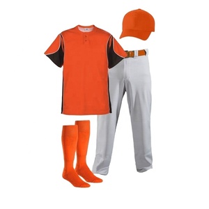 Wholesale Custom <b>Baseball</b> Uniform <b>Set</b> 100% Polyester Anti-Bacterial Quick Dry Breathable Sportswear for Adults - Product Image 5