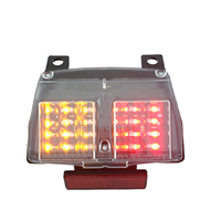 Luz Trasera LED Integrada de 12V con Certificación E-MARK y Lente Ahumada, Plug & Play para Motocicletas Ducati 996 916 748 998 1994-2004
