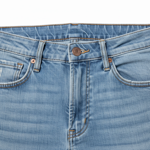 Pantalones vaqueros transpirables para mujer al por mayor con MOQ bajo, diseño personalizado, últimos modelos de pantalones vaqueros para mujer para venta en línea - Product Image 5