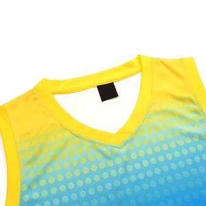 Conjunto de Camiseta sin Mangas para Uniforme de Baloncesto, Diseño Nuevo, Fabricación en Fábrica, Impresión por Sublimación, Transpirable, 100% Poliéster, para Equipos Deportivos - Product Image 4