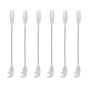 Cuchara Mezcladora de Cócteles de Acero Inoxidable de Primera Calidad, 20cm 30cm, Cuchara de Barra de Acero Inoxidable con Mango Largo, Cuchara para Té - Product Image 5