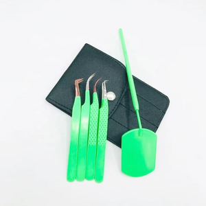 Pinzas para Extensión de Pestañas con Logotipo Personalizado, Diseño de Diamante, Acero Inoxidable, Punta Afilada, OEM/ODM Disponible - Product Image 1