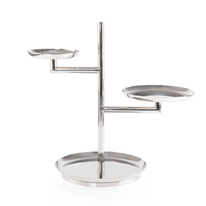 Soporte Ecológico de Metal para Pasteles y Postres, Elegante Base Redonda para Exhibición de Cupcakes, Pasteles y Mesa de Dulces para Bodas - Product Image 1