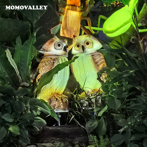 Factory <strong>Halloween</strong> Led White Brown Glowing <strong>Owls</strong> Christmas Decorations for Outdoor Garden Lights Landscape Waterproof