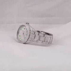 Montre Hip-Hop Iced Out en Moissanite VVS1, Fourniture Directe d'Usine, Prix Abordable, du Fabricant Indien - Product Image 2