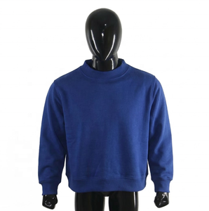 Sweat-shirt décontracté en maille pour femme, qualité supérieure, polyester/coton, coupe oversize, col montant, manches longues, logo frontal - Product Image 4