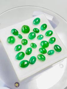 Esmeralda Zambiana Natural, Corte Oval Cabochón, 20.55 Ct, Certificada por IGI, Color Verde Atractivo, Brillo Fino, Calidad de Colección - Product Image 6