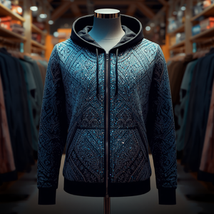 Unisex <b>Rhinestone</b> Zip Up Hoodie Sparkly Full Zip Sweatshirt Streetwear Fashion Hooded <b>Jacket</b> Casual Wear Men Women Custom Logo - Product Image 5