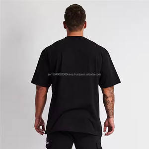 เสื้อยืดทรงหลวมสไตล์ใหม่ เสื้อยืดโอเวอร์ไซส์สั่งทำพร้อมโลโก้ เสื้อยืดเปล่า 100% ผ้าฝ้าย ไซส์ใหญ่พิเศษ สำหรับคนตัวใหญ่และสูง - Product Image 4