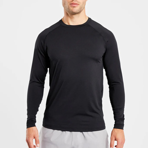 Camisetas de Manga Larga para Hombre, Estilo Urbano, Verano, Casual, 100% Algodón, Personalizables, Transpirables, de Secado Rápido, para Gimnasio - Product Image 4