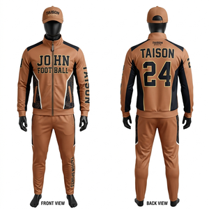 Ensemble d'entraînement de football américain pour hommes 260 GSM respirant en poly-spandex vert et noir avec panneaux contrastants et logo personnalisé imprimé par transfert - Product Image 2