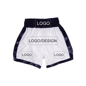 MMA มวยไทยกางเกงเล่นฟิตเนสขาสั้นสำหรับผู้ชายเกรดสูงออกแบบโลโก้ได้ตามต้องการ - Product Image 1