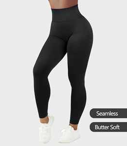 Scrunch Butt Sports Women Leggings Butt Lifting <b>Tummy</b> <b>Control</b> High Waisted Solid Workout Gym Running Compression Tight Yoga Pant - Product Image 3