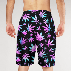 Shorts de bain pour hommes à motif géométrique, séchage rapide, taille élastique, décontractés, longueur courte, en polyester imprimé - Product Image 4