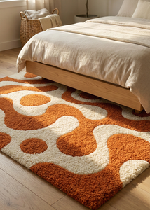 Alfombra de Lana Moderna, Geométrica, Resistente, Antideslizante y Fácil de Limpiar para Vestíbulo de Hotel, Área de Comedor, Pelo Grueso, Precio de Exportación - Product Image 6