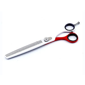 Ciseaux professionnels pour laisser des mèches, en acier inoxydable, ciseaux texturisants pour droitiers, 28 dents, manche long, pour coiffeur - Product Image 1