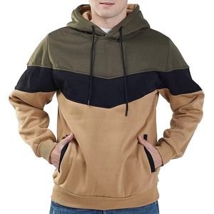 Sudadera con capucha y cremallera de media altura para hombre, de algodón 100% de secado rápido, personalizada, para deportes de invierno, de manga larga, de alto rendimiento atlético - Product Image 3
