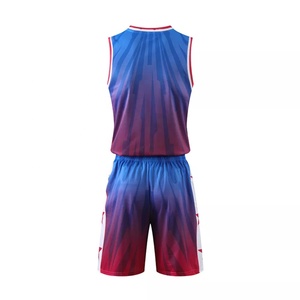 Men's High Quality Summer Basketball Uniforms Customized Breathable Plus Size Printed Basketball Uniforms - Product Image 3
